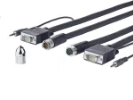 Vivolink PROVGASCW10 VGA kaabel 10 m VGA (D-Sub) Must