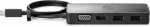 HP USB-C Travel Hub G2, juhtmega, USB 3.2 Gen 1 (3.1 Gen 1) USB-C, must, Hiina, Windows 10, 107 mm