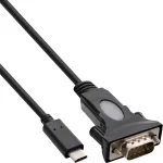 InLine USB-C jadaadapteri kaabel, USB-C isane / DB9 isane, 1,8 m