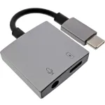 InLine USB-C heliadapteri kaabel, USB-C 3,5 mm pistikupesale + PD 30W