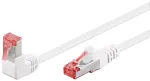 Paranduskaabel Goobay CAT 6 90&deg; nurga all S/FTP valge 10 m