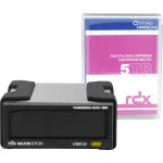 Overland-Tandberg 8882-RDX RDX QuikStor v&auml;line draivikomplekt 5 TB RDX kassetiga, USB 3.2 Gen 1, 260 MB/s, 110 x 178 x 52 mm, must