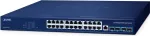 PLANET Layer 3 24-port 10/100/1000T hallatav L3 Gigabit Ethernet (10/100/1000) Power over Ethernet (PoE) sinine (GS-6311-24T4X)