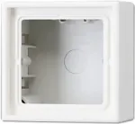 Paigalduskarp JUNG LS 581 A WW, paigalduskarp 81&times;81&times;47 mm, valge