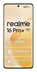 Nutitelefon REALME realme 16 Pro+ &mdash; 6,8 tolli (17,3 cm) 1280&times;2800, Snapdragon 7 Gen 4, 12 GB muutm&auml;lu, 512 GB, 200 MP, 7000 mAh, Kuldne