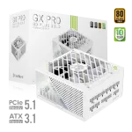 Gamemax toiteplokk, 80 PLUS, Gold | GX PRO 1250G WH | 1250 W