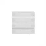 Seinale paigaldatav KNX-puuteandur Gira Tastsensor 4 Komfort TS4 ws 5004003, 4 nupuga, valge