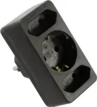 Pikendusjuhe AS Schwabe 49112 &mdash; must, 4 pistikupesa