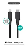 Lightning &ndash; USB-C kaabel eSTUFF ES602180 &mdash; 1 m, must, MFi sertifitseeritud, RoHS