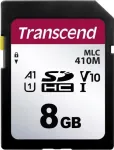 Transcend 410M - V&auml;lkm&auml;lukaart - 8 GB - A1 / Video Class V10 / UHS-I U1 / Class10 - microSDHC UHS-I (TS8GSDC410M)