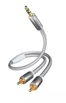 Audio kaabel Inakustik 00410005 5m 3.5mm 2 x RCA valge