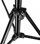 Walimex Pro GN-806 215cm valgustusstatiiv - kokkupandav kompaktne alumiiniumist valgustusstatiiv, k&otilde;rgus 57-215 cm, kandev&otilde;ime 5kg, fotostuudio mobiilse video v&auml;lgu softboxi ringvalgusti jaoks, kotiga + adapteriga, must (1021424)