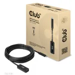 Club 3D CAC-1536 USB 3.2 Gen2 Type-C &ndash; Type-A pikenduskaabel, 10 Gbps, pistik&ndash;pesa, 5 m, must