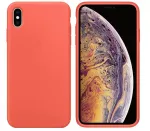 Evelatus Apple iPhone Xs Premium Soft Touch Silicone Case Nectarine