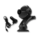 Qoltec PRO juhtmevaba autolaadija IR-hoidikuga 15W QC 3.0 USB Type-C must