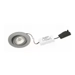 Brumberg Nivalis LED Recessed Spotlight 8W 3000K 650lm Cut-out 68mm Nickel
