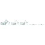 Atlas Hardware Poldimutrite Komplekt - 100 tk Segatud Kuuskantmutrid, Teras, Tsingitud, J&auml;me Keere (UNC ja Meetriline)