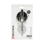 Sakura 9+1 Free Gelly Roll Retractable Classic Gel Pen Transparent 0.4 mm Black Ink 10-Pack
