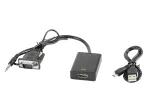 LANBERG Video kaabliadapter HDMI Type A (standard) VGA (d-sub) 0.2m Must