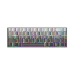 White Shark Nunchaku Mechanical Gaming Keyboard TKL, Grey, Outemu Blue Switch, RGB Hot-Swap, Wired USB