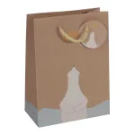 SIGEL GT050 kingikotid, j&auml;&auml;karu ja langeva t&auml;he motiiv, 17 x 23 cm, 5 pakk, paber, n&ouml;&ouml;rist sangad, FSC sertifitseeritud