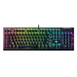 Razer BlackWidow V4 X mehaaniline m&auml;nguklaviatuur, Yellow Switch, USA paigutus, juhtmega, must