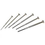 C.K Tools T4854P kellassepa miniatuursete kruvikeerajate komplekt, 6 osa, pilukruvikeerajad 1.0/1.6/2.0/2.4 mm ja Phillips