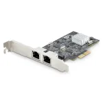 StarTech.com 2-pordiline 2,5 Gbps NBASE-T PCIe v&otilde;rgukaart, Intel I225-V, kahepordiline arvuti v&otilde;rgukaart, mitme gigabitine NIC, PCI Express serveri LAN-kaart, lauaarvuti Etherneti liides