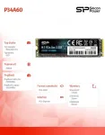 M.2 NVMe SSD Silicon Power P34A60 256 GB &mdash; PCIe Gen3x4, 2200/1600 MB/s, M.2 2280