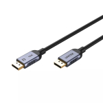 Unitek C1626GY01-2M DisplayPort 2.1 kaabel, 8K@120Hz, 2 m, must