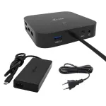 i-tec USB-C HDMI Dual DP dokkimisjaam koos Power Delivery 100 W ja universaalse laadijaga 100 W