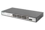 Digitus DN-95343 24-pordiline Fast Ethernet PoE l&uuml;liti, 2x Gigabit Combo TP/SFP, 370 W