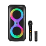 Kaasaskantav muusikakeskus MANTA SPK0401B100 Bluetooth-k&otilde;lar, 100 W tippv&otilde;imsus, FM-raadio, karaoke, sisseehitatud aku, X-BASS
