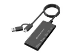 7-&uuml;hes kaardilugeja CONCEPTRONIC BIAN10B &mdash; USB 3.2 Gen 1 Type-A/USB-C, CF/MMC/MS/SD/MicroSD/xD, must