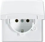 BUSCH-JAEGER SCHUKO-pistikupesa IP44 20EUGK-32-101 AW44 kaanega 20EUGK-32-101 (20EUGK-32-101)