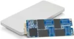 OWC Aura Pro 6G 500 GB pooljuhtketas ja Envoy Pro salvestuslahendus 2012. &ndash; 2013. aasta alguse MacBook Pro Retina Display jaoks