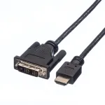 ROLINE adapterkaabel HDMI-DVI-D-ga (Single Link) - 1,5 m - must (11.04.5516)