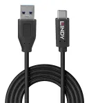 Lindy 36970 USB-kaabel USB 3.2 Gen 2 (3.1 Gen 2) 0,5 m USB A USB C Must