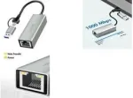 LogiLink UA0238B - v&otilde;rgukaart USB-A C 1x RJ45 - liidesekaart - 1.000 Mbps (UA0238B)