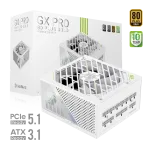 Gamemax toiteplokk, 80 PLUS, Gold | GX PRO 1050G WH | 1050 W