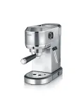 Espressomasin SEVERIN Newspresa KA 5997 &mdash; poolautomaatne, 1 L veepaak, 1350 W, kohviveski, must/harjatud teras/kroom