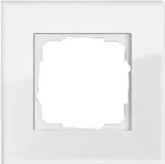 Gira Esprit 021112 1-kohaline katteraam, klaas valge