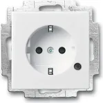 BUSCH JAEGER 2013-0-5286 - CEE 7/3 - 2P+E - Valge - 250 V - 16 A - 71 mm