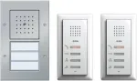 Juhtmega intercom-komplekt 2-korteriga majale Gira mudel 049544, alumiinium