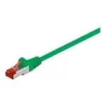 Wentronic Goobay CAT 6 varjestatud v&otilde;rgukaabel, S/FTP (PiMF), roheline, 10 m - LSZH halogeenivaba, vask (68294)