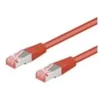 Wentronic Goobay CAT 6 paigalduskaabel, S/FTP (PiMF), punane, 30 m - LSZH halogeenivaba, vask (68286)