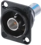 Neutrik NBB75DFIB-P - BNC - Must - Roostevaba teras - Messing - Pol&uuml;oks&uuml;met&uuml;leen (POM) - Pol&uuml;tetrafluoroet&uuml;leen (PTFE) - Tsink - Messing - 1,5 V - 3 mO (NBB75DFIB-P)