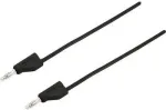 VOLTCRAFT katsejuhe [pistik 4 mm - pistik 4 mm] 1 m must MSB-300 (MSB-300-1-SW)