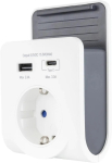 REV USB-laadija 240V pistikupesaga, USB-A ja USB-C, mudel 0020770112