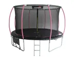 Trampolina LEAN Sport Max 14ft Black-Pink